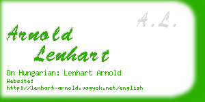 arnold lenhart business card